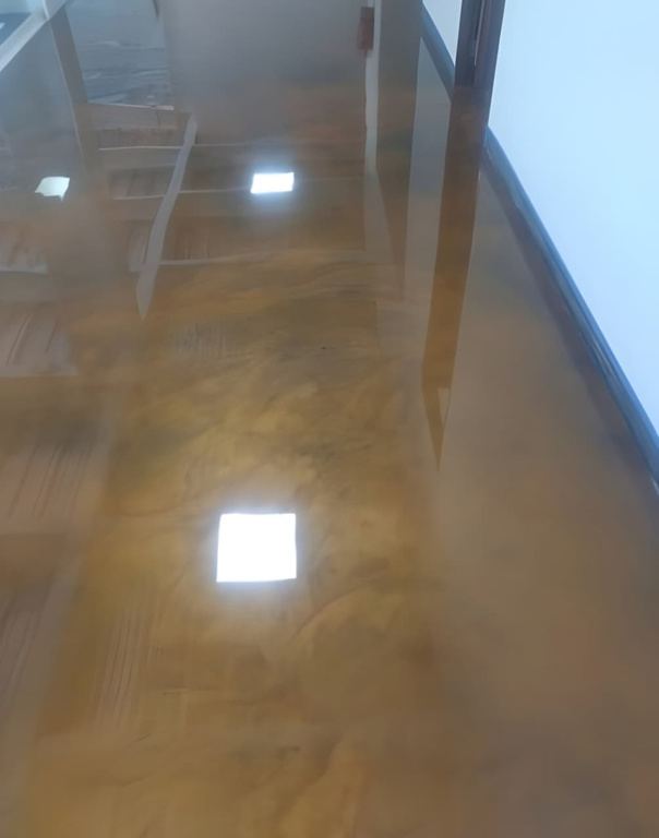 Detalle de piso mármol ámbar